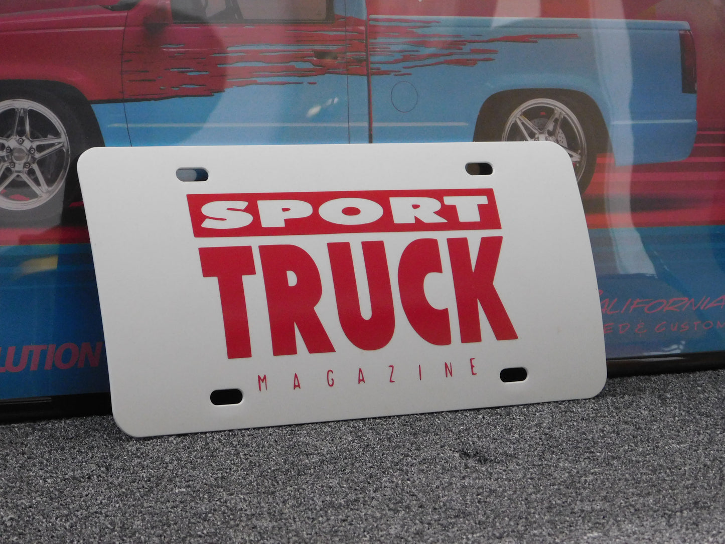 Sport Truck Magazine License Plate