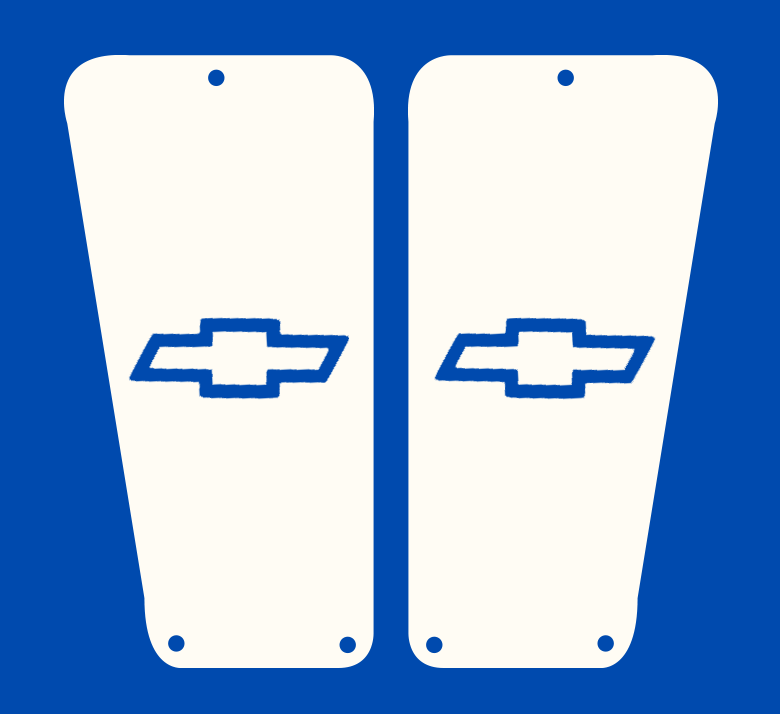 88-98 GM OBS Door Vent Chevy Bowtie