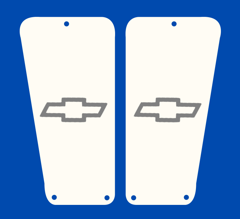 88-98 GM OBS Door Vent Chevy Bowtie